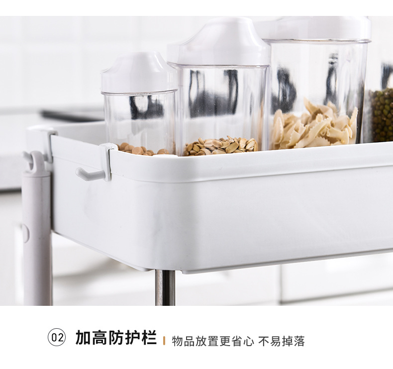 New Plastic Bathroom Bathroom Clamp Storage Rack Kitchen Refrigerator Gap Organizing Cabinet Gap Storage Rack