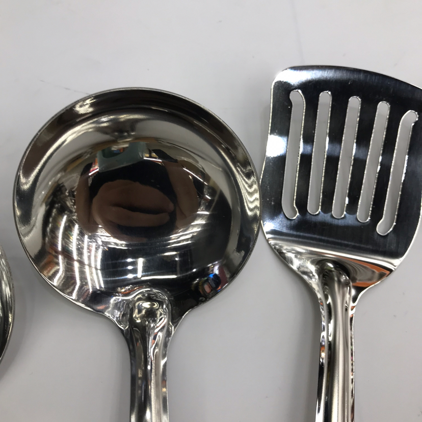 Stainless Steel Kitchenware 1.2cm Solid Wood round Handle Porridge Colander Spatula Flat Shovel Long Tongue Drain Spoon Short Rice Spoon Customizable Stainless Steel Kitchenware 1.2cm Solid Wood round Handle Porridge Colander Spatula Flat Shovel Long Tongue Drain Spoon Short Rice Spoon Customizable