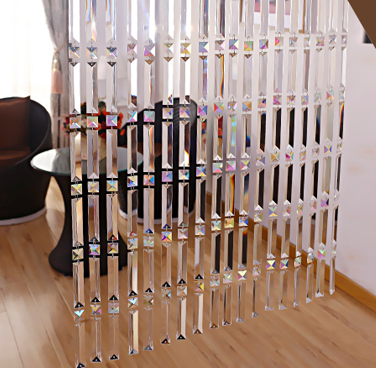 Direct Sales Light Luxury Hotel Wedding Curtain Partition Beads Glass Triangle Living Room Curtain Bedroom Lighting Crystal Crafts Direct Sales Light Luxury Hotel Wedding Curtain Partition Beads Glass Triangle Living Room Curtain Bedroom Lighting Crystal Crafts