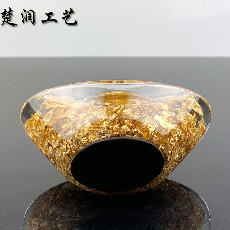 New Listing Gold Foil Crystal Lucky Bag Crafts Decoration Company Promotional Creative Gifts New Exotic