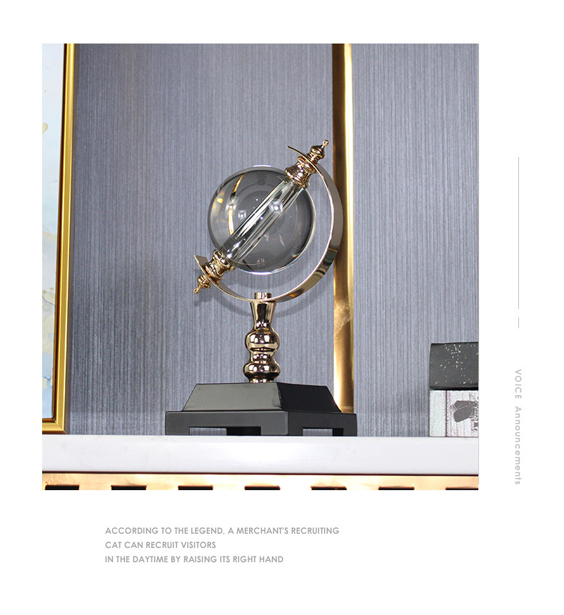 European Office Crystal Ball Decoration Study Desktop Decoration Earth Instrument Crafts Living Room Wine Cabinet Light Luxury Furnishings European Office Crystal Ball Decoration Study Desktop Decoration Earth Instrument Crafts Living Room Wine Cabinet Light Luxury Furnishings