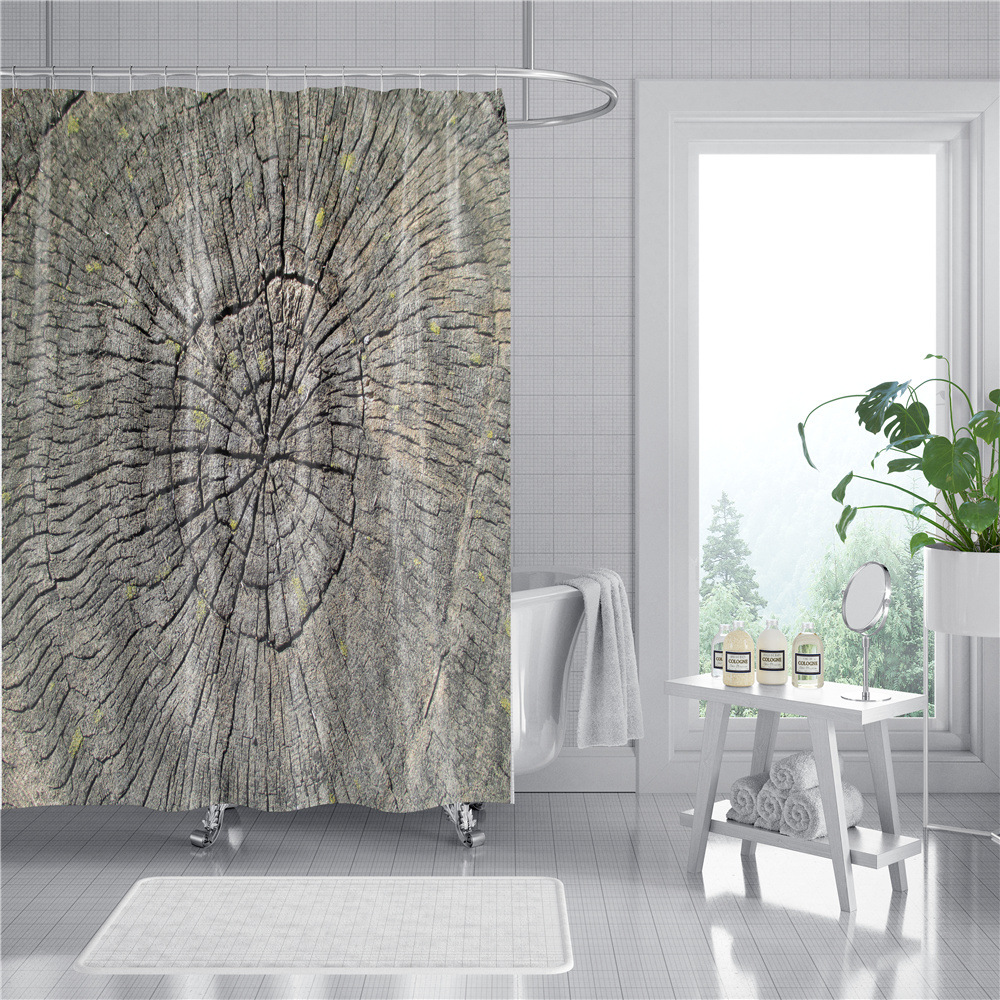 Flower Plant Digital Printing Shower Curtain Waterproof Shower Curtain Shower Curtain Bathroom Partition Curtain Cross-Border Shower Curtain Fabric Flower Plant Digital Printing Shower Curtain Waterproof Shower Curtain Shower Curtain Bathroom Partition Curtain Cross-Border Shower Curtain Fabric