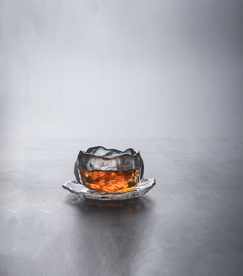 Glass Tea Cup Single Cup Japanese Mini Personal Small Teacup Thickened Glass Cup Sets Master Cup Wholesale