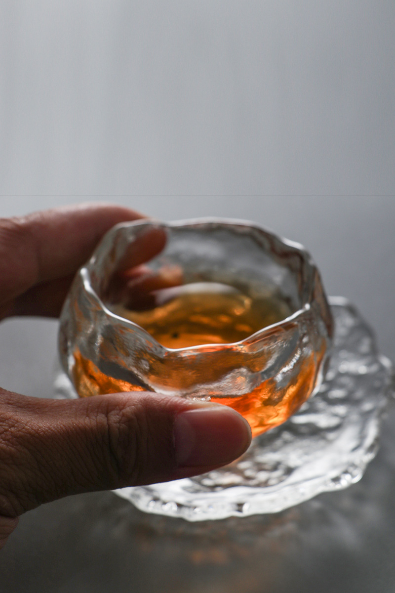 Glass Tea Cup Single Cup Japanese Mini Personal Small Teacup Thickened Glass Cup Sets Master Cup Wholesale