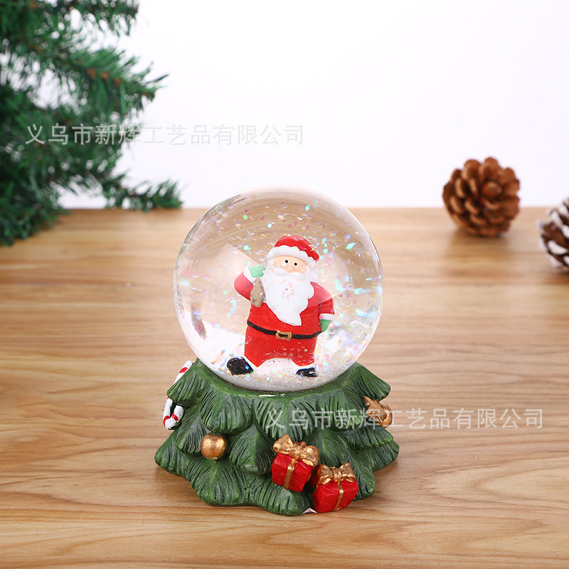 Amazon Resin Crafts 80cm Santa Claus Glass Crystal Ball with Rotating Snowflakes with Lights Amazon Resin Crafts 80cm Santa Claus Glass Crystal Ball with Rotating Snowflakes with Lights