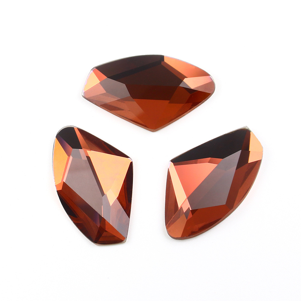 Dongzhou Crystal Axe-Shaped Flat Bottom Glass Drill DIY Crafts Accessories Dongzhou Crystal Axe-Shaped Flat Bottom Glass Drill DIY Crafts Accessories