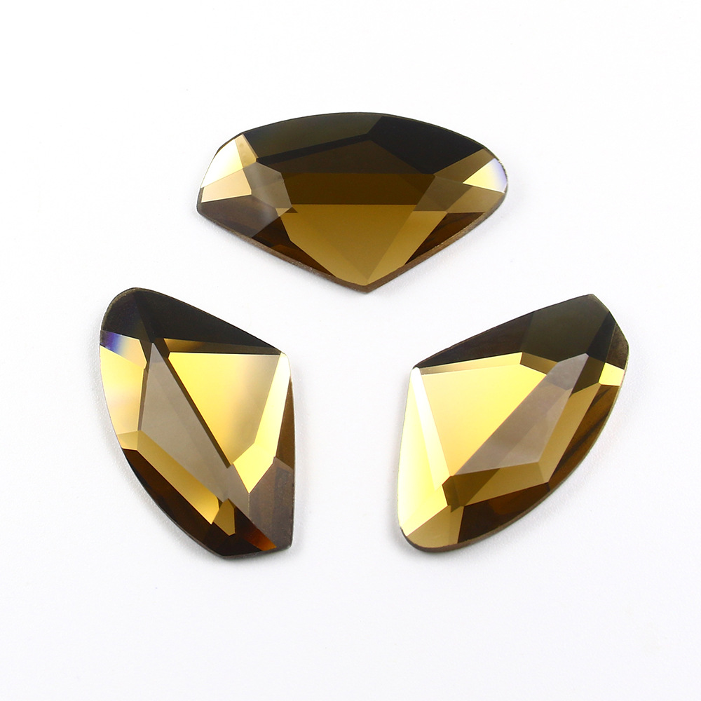 Dongzhou Crystal Axe-Shaped Flat Bottom Glass Drill DIY Crafts Accessories Dongzhou Crystal Axe-Shaped Flat Bottom Glass Drill DIY Crafts Accessories