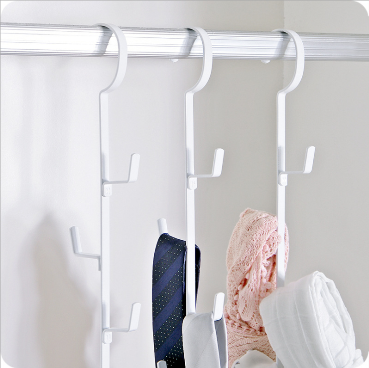 Iron bag storage rack creative coat and hat hook dormitory wardrobe multi-layer scarf and tie hanger hook Iron bag storage rack creative coat and hat hook dormitory wardrobe multi-layer scarf and tie hanger hook