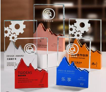 Crystal Metal Creativity Decoration Photo Home Decorative Gift Crafts Medal