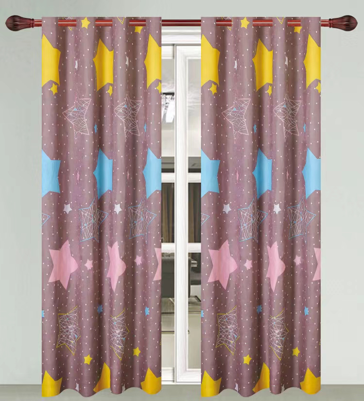 Children's Room Cartoon Bay Window Floor Curtain Finished Shading Sunshade Fabric Curtain Can Also Be Customized Children's Room Cartoon Bay Window Floor Curtain Finished Shading Sunshade Fabric Curtain Can Also Be Customized