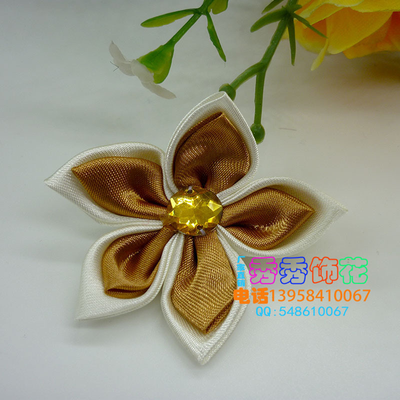 2014 new double-layer double-color bauhinia pentagonal flower fabric handicraft curtain decoration flowers 2014 new double-layer double-color bauhinia pentagonal flower fabric handicraft curtain decoration flowers
