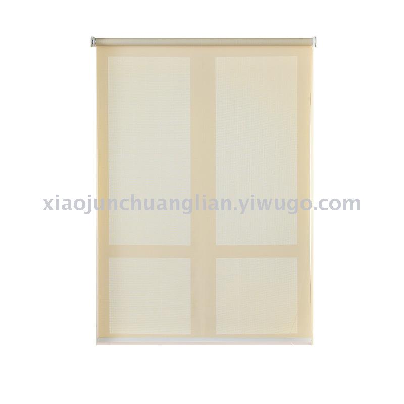 The Fire retardant sun fabric roller shutter PVC fiber office semi - shading and sunshade landscape curtain