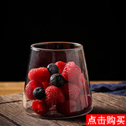 Borosilicate Glass Cup Water Cup Tea Cup Transparent and Creative Milk Cup Straight Glass Cup Tea Cup Ins Style