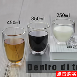 Borosilicate Glass Cup Water Cup Tea Cup Transparent and Creative Milk Cup Straight Glass Cup Tea Cup Ins Style