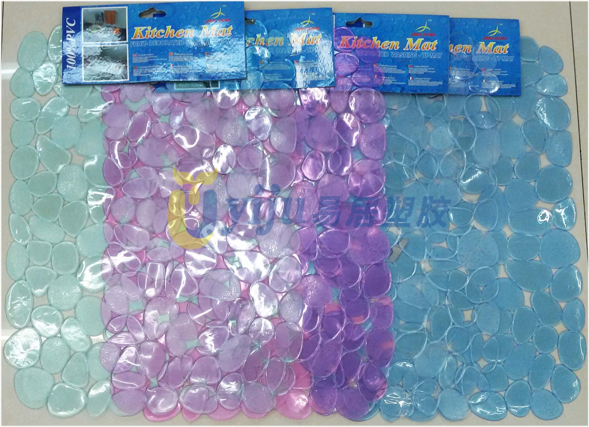 Manufacturer PVC square stone food cushion cup cushion sink mat asphalt mat anti-skid heat insulation pad bowl mat pad