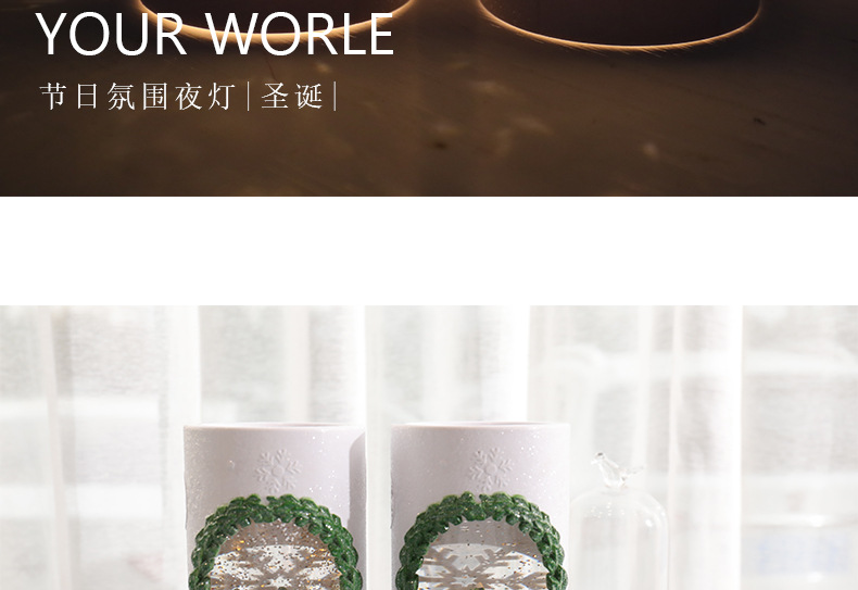 Cylindrical Wax Crafts Night Light Warm Home Novel Gift Crystal Candle Christmas Gift Cylindrical Wax Crafts Night Light Warm Home Novel Gift Crystal Candle Christmas Gift