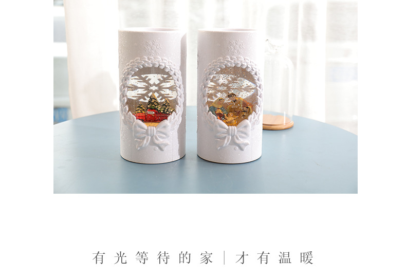 Cylindrical Wax Crafts Night Light Warm Home Novel Gift Crystal Candle Christmas Gift Cylindrical Wax Crafts Night Light Warm Home Novel Gift Crystal Candle Christmas Gift