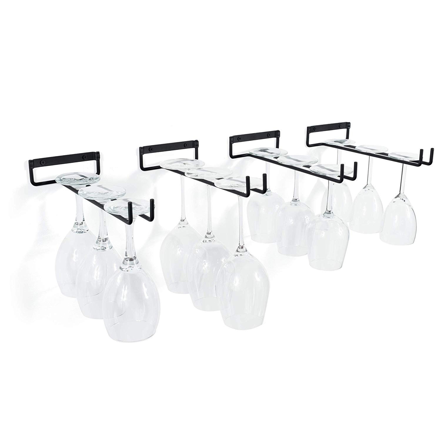 Household Wine Glass Cup Holder Simple Upside-down Hanging Goblet Single Row Wine Glass Holder 30cm Wine Glass Holder