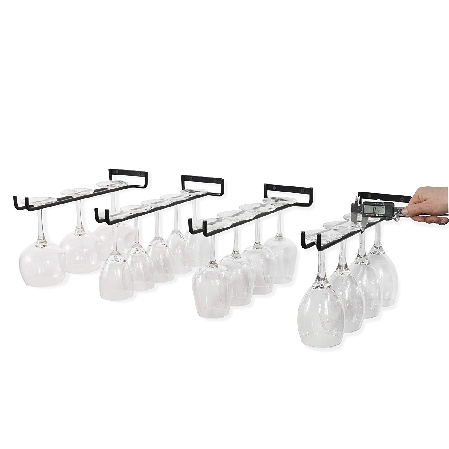 Household Wine Glass Cup Holder Simple Upside-down Hanging Goblet Single Row Wine Glass Holder 30cm Wine Glass Holder Household Wine Glass Cup Holder Simple Upside-down Hanging Goblet Single Row Wine Glass Holder 30cm Wine Glass Holder
