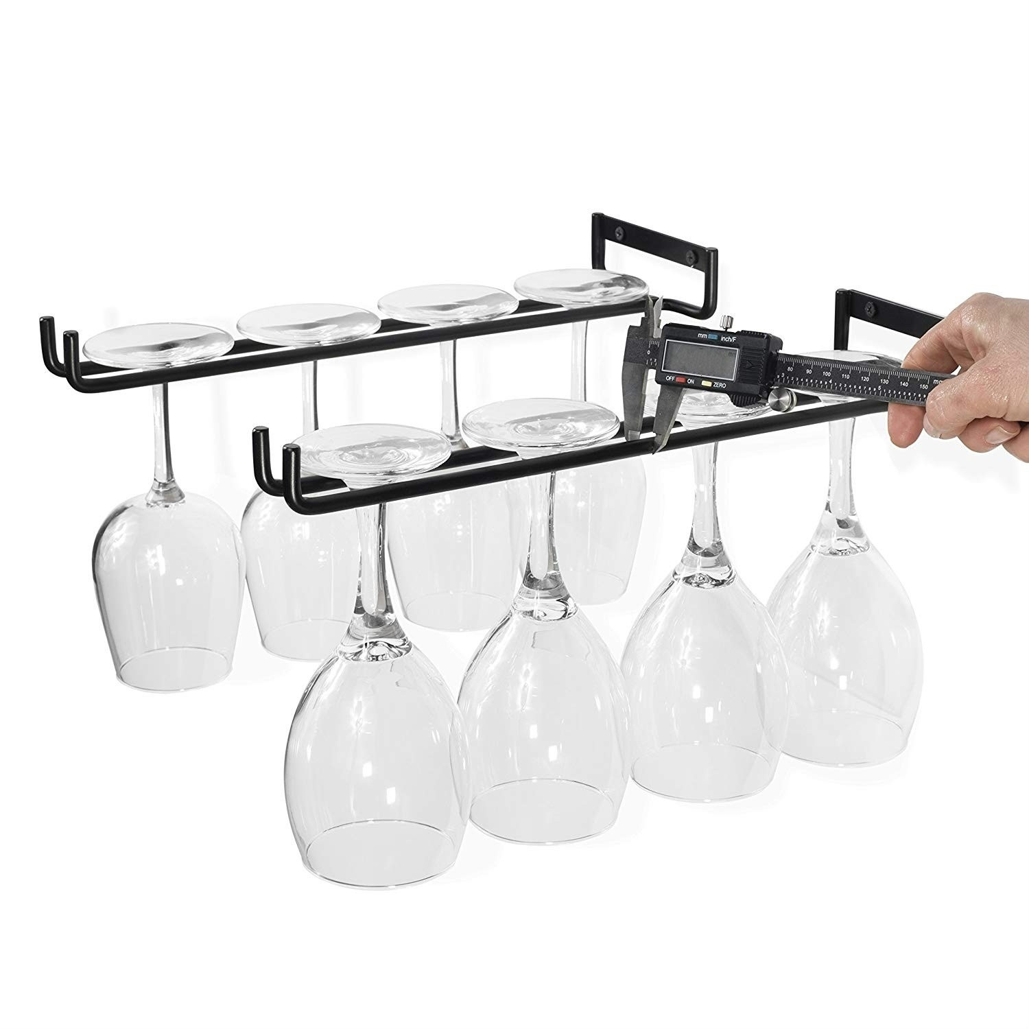 Household Wine Glass Cup Holder Simple Upside-down Hanging Goblet Single Row Wine Glass Holder 30cm Wine Glass Holder Household Wine Glass Cup Holder Simple Upside-down Hanging Goblet Single Row Wine Glass Holder 30cm Wine Glass Holder