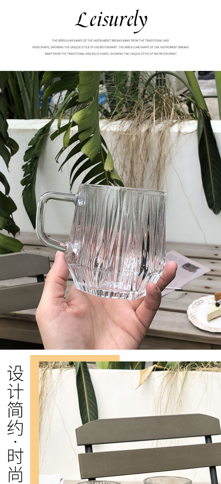 Transparent Glass Cup Creative Flower Tea Cup Cold Drink Milk Juice Coffee Cup Household with Handle Cup Office Water Cup Transparent Glass Cup Creative Flower Tea Cup Cold Drink Milk Juice Coffee Cup Household with Handle Cup Office Water Cup