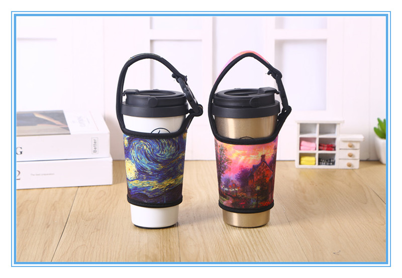 Cloth Cover Milk Tea Cup Cover Thermos Cup Cover Universal Cup Tube Heat Insulation Anti-Scald Glass Cup Bags Water Cup Portable Protective Cup Cover