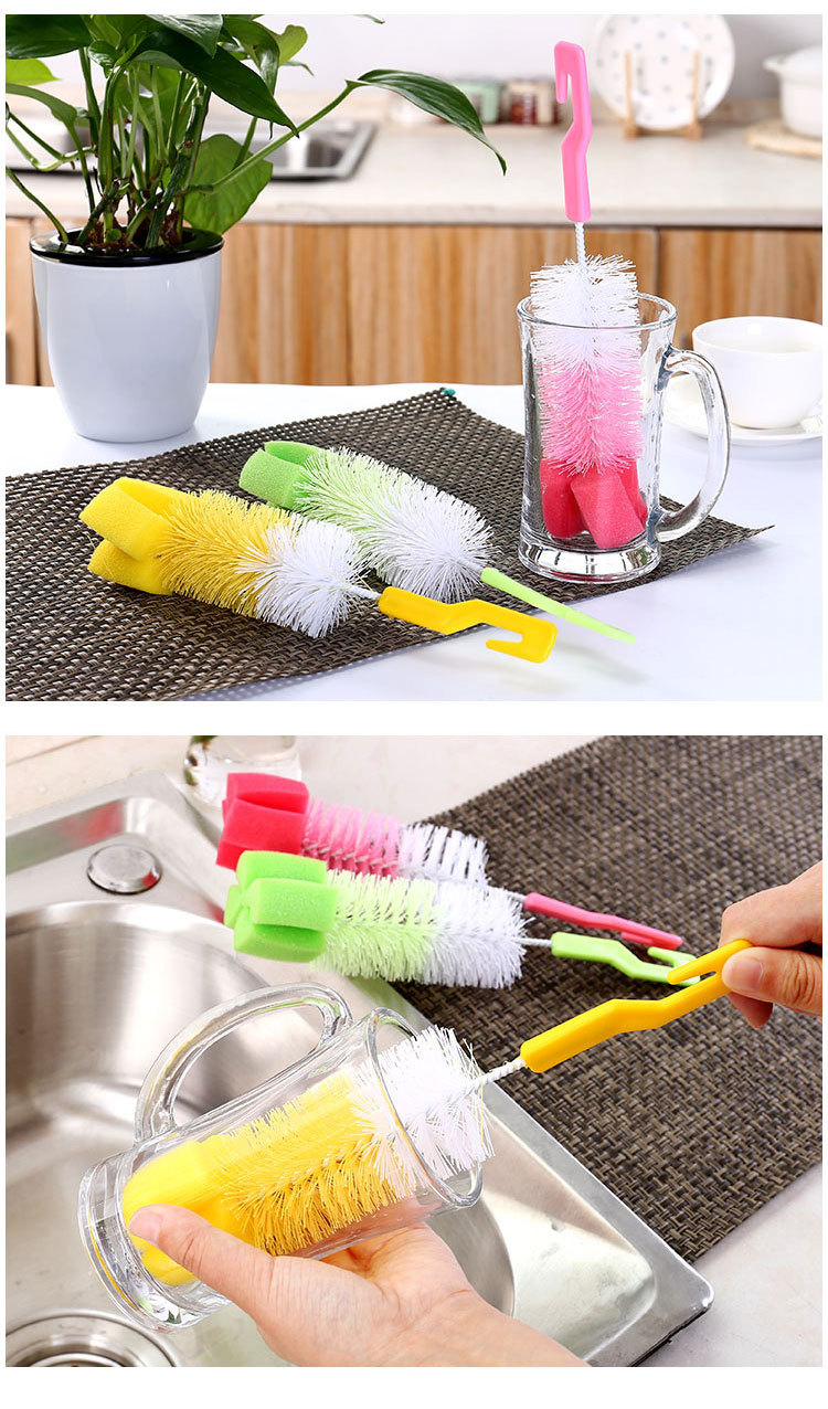 Kitchen Supplies Cup Brush Baby Bottle Brush Insulated Glass Cup Cleaning Brush Cup Brush Cup Brush Long Handle Cup Brush