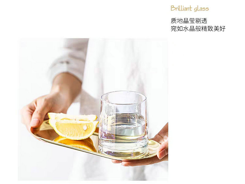Colorful Nordic Style Colorful Glass Cup Simple Internet Celebrity Drinking Cup Restaurant Whiskey Household Cups