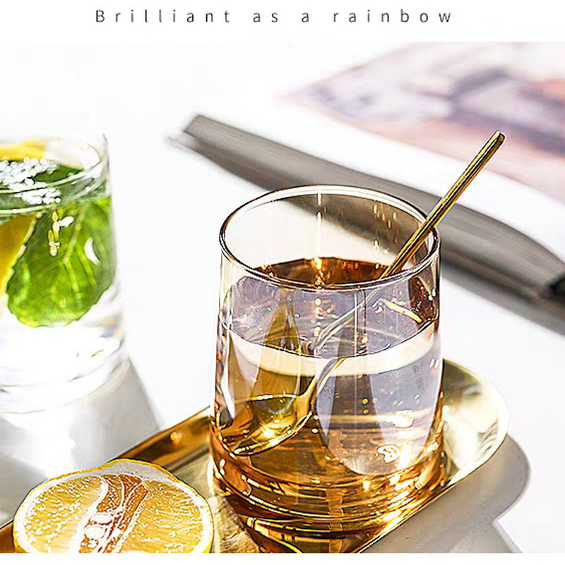 Colorful Nordic Style Colorful Glass Cup Simple Internet Celebrity Drinking Cup Restaurant Whiskey Household Cups