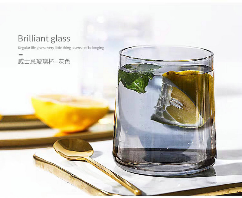 Colorful Nordic Style Colorful Glass Cup Simple Internet Celebrity Drinking Cup Restaurant Whiskey Household Cups