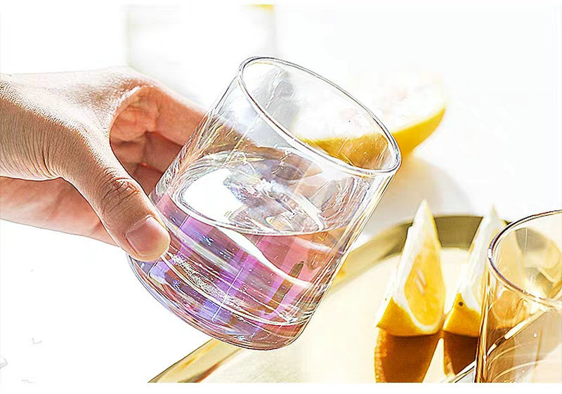 Colorful Nordic Style Colorful Glass Cup Simple Internet Celebrity Drinking Cup Restaurant Whiskey Household Cups
