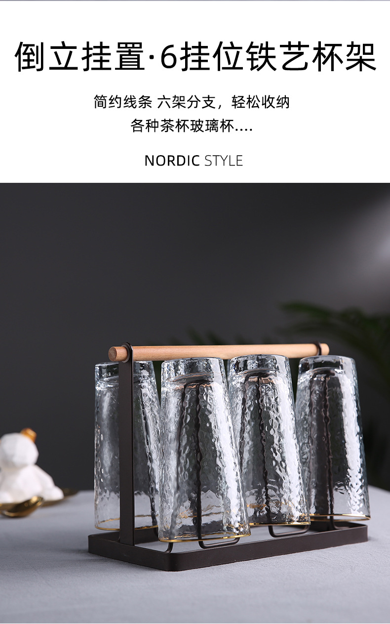 Golden Arch Cup Holder Arch Water Cup Holder Household Storage Rack Living Room Storage Glass Cup Rack Rack Draining Golden Arch Cup Holder Arch Water Cup Holder Household Storage Rack Living Room Storage Glass Cup Rack Rack Draining