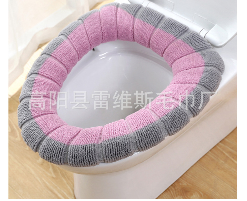 [Free Shipping] Toilet Mat Universal Thickened Toilet Seat Household Toilet Seat Double Color Closestool Cushion Manufacturers Can Wholesale