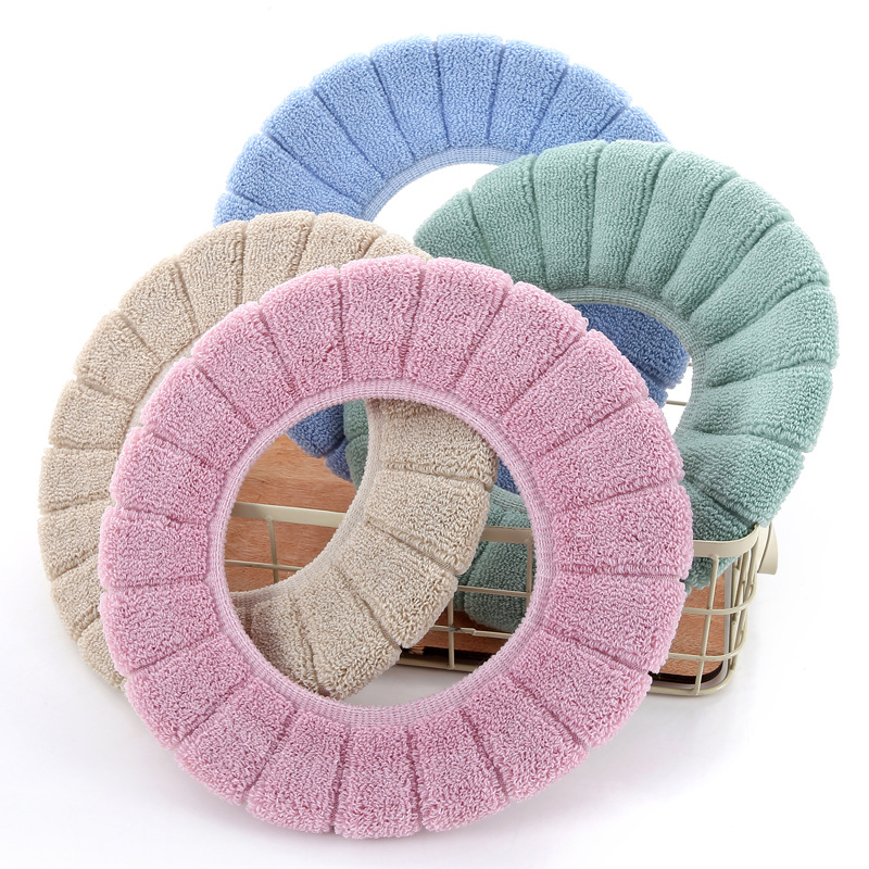 New round Toilet Mat Thickened Toilet Seat Cover Plush Universal Winter Warm Universal Toilet Cover Closestool Cushion