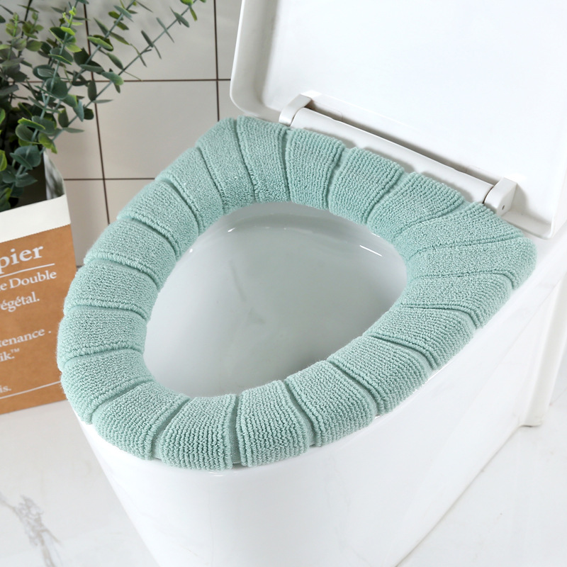 New round Toilet Mat Thickened Toilet Seat Cover Plush Universal Winter Warm Universal Toilet Cover Closestool Cushion