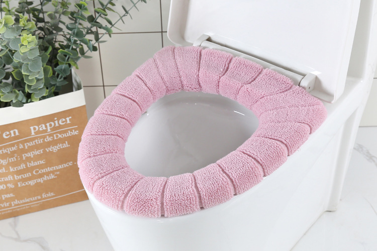 New round Toilet Mat Thickened Toilet Seat Cover Plush Universal Winter Warm Universal Toilet Cover Closestool Cushion