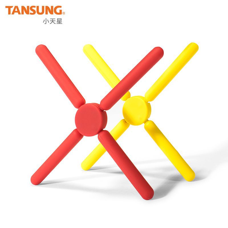 pot pad folding silica gel pad kitchen creative heat insulation pad heat resistant table mat ecofriendly coasters