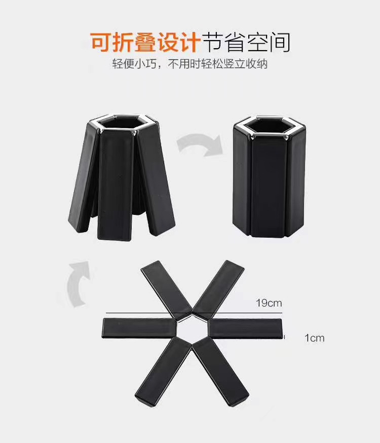 Kitchen Innovative Folding Pot Mat Placemat Plastic Heat Insulation Anti-Scald Plastic Pot Pad Dish Mat Gift Set Kitchen Innovative Folding Pot Mat Placemat Plastic Heat Insulation Anti-Scald Plastic Pot Pad Dish Mat Gift Set