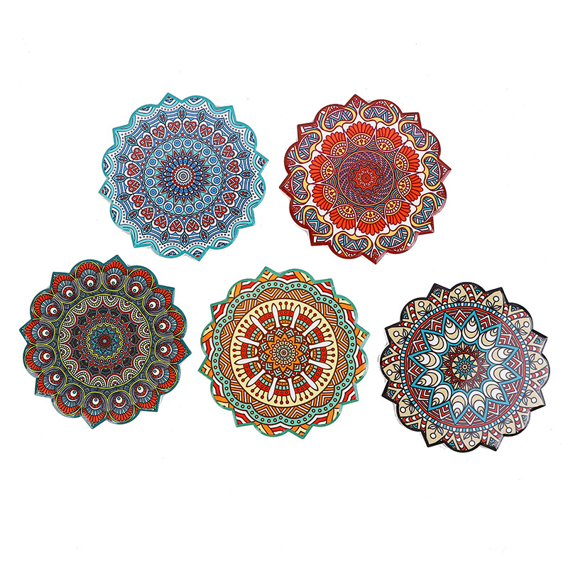 As a foreigner, Ethnic Wind Series creative household round can be as diverse as slip Coasters gel heat insulation to high temperature, or be a non-slip and anti-hot pad As a foreigner, Ethnic Wind Series creative household round can be as diverse as slip Coasters gel heat insulation to high temperature, or be a non-slip and anti-hot pad