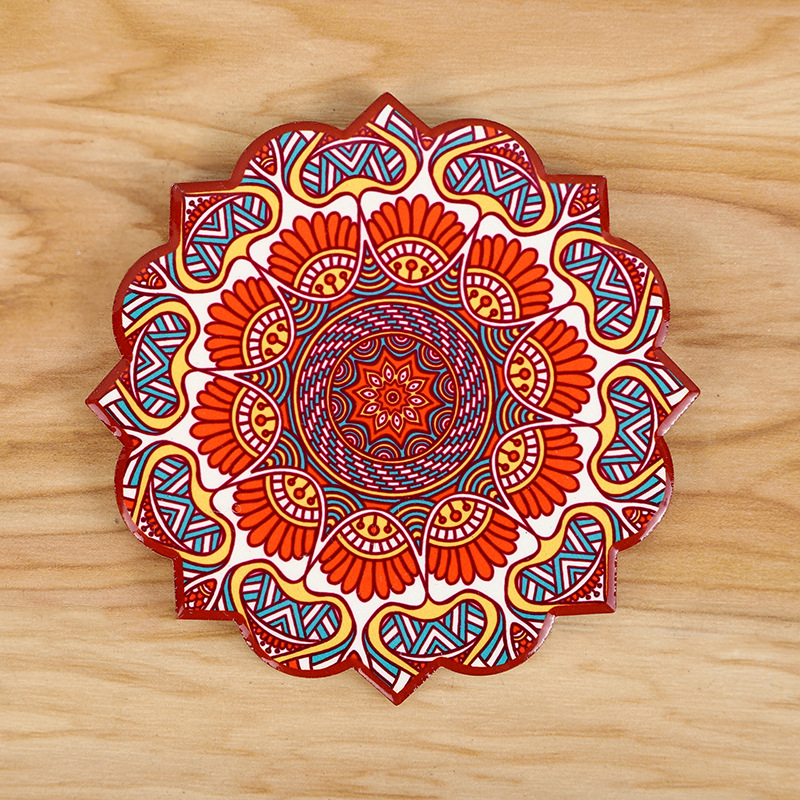 As a foreigner, Ethnic Wind Series creative household round can be as diverse as slip Coasters gel heat insulation to high temperature, or be a non-slip and anti-hot pad As a foreigner, Ethnic Wind Series creative household round can be as diverse as slip Coasters gel heat insulation to high temperature, or be a non-slip and anti-hot pad
