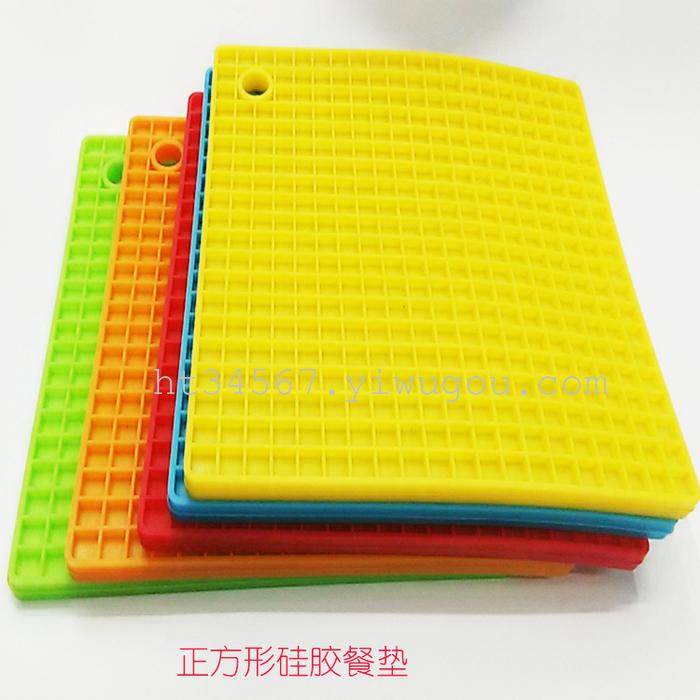 Explosion, 83g, thickened, square, honeycomb, silica gel, heat insulation pad, waterproof table mat Explosion, 83g, thickened, square, honeycomb, silica gel, heat insulation pad, waterproof table mat