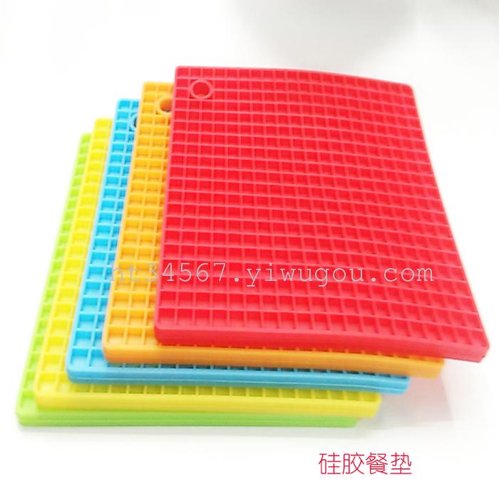 Explosion, 83g, thickened, square, honeycomb, silica gel, heat insulation pad, waterproof table mat Explosion, 83g, thickened, square, honeycomb, silica gel, heat insulation pad, waterproof table mat