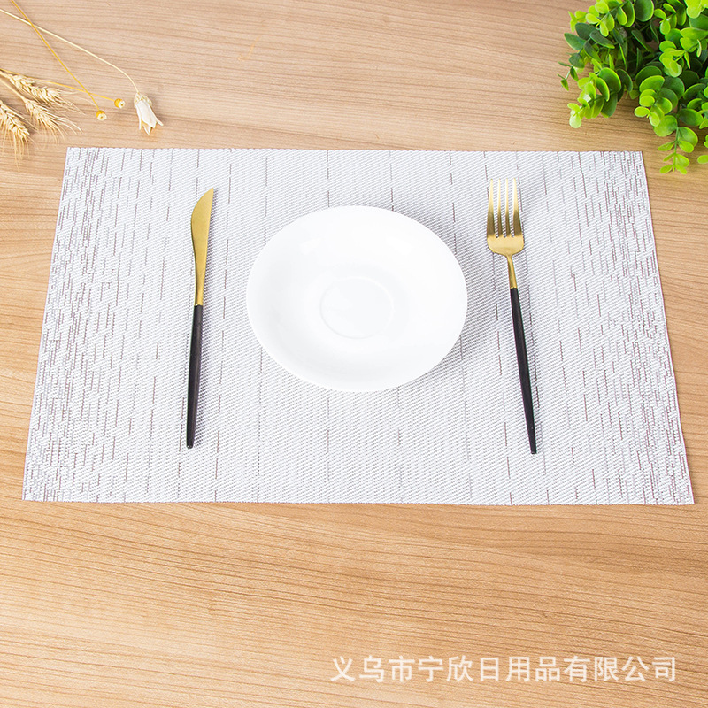 Amazon hot-selling PVC non-slip pad classic characteristics of western food pad environmental protection heat insulation gift promotion cup mat wholesale Amazon hot-selling PVC non-slip pad classic characteristics of western food pad environmental protection heat insulation gift promotion cup mat wholesale