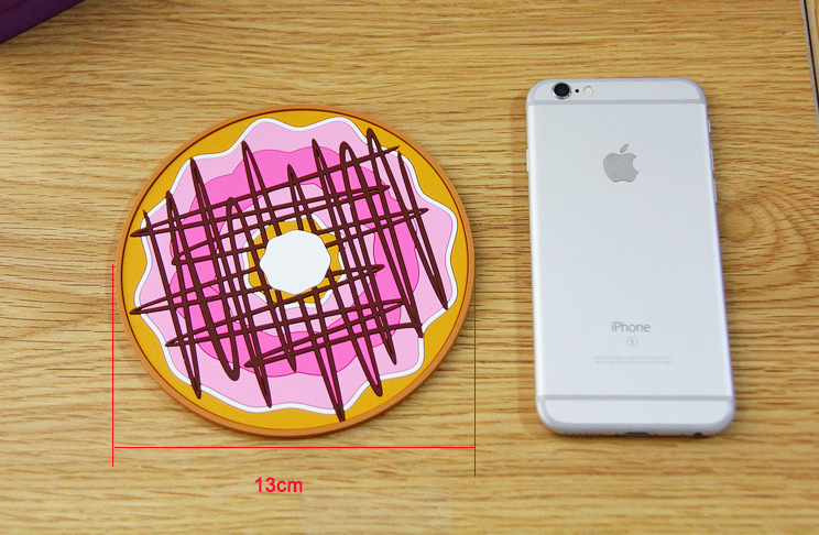 Creative and lovely donut heat insulation pad food-grade PVC soft plastic cup cushion environment-friendly wear-resistant meal pad Creative and lovely donut heat insulation pad food-grade PVC soft plastic cup cushion environment-friendly wear-resistant meal pad