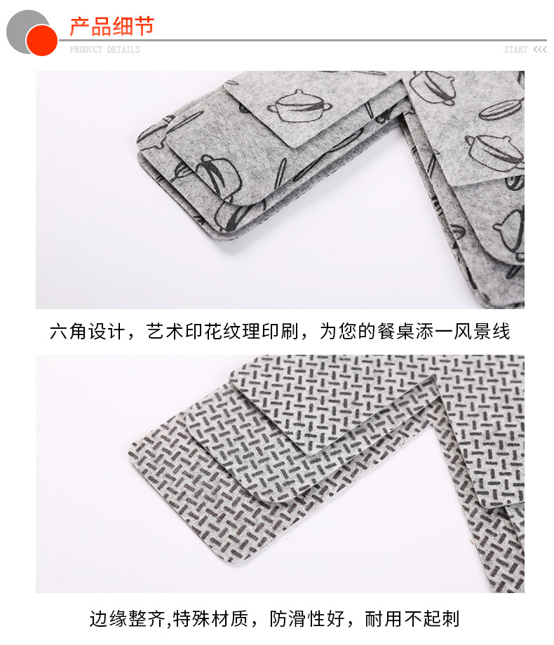 Non-Woven Thickened Pan Mat Non-Stick Pan Bottom Protective Pad Scald Preventing Met Heat Insulation Easy Cleaning Printing Felt Pot Holder Non-Woven Thickened Pan Mat Non-Stick Pan Bottom Protective Pad Scald Preventing Met Heat Insulation Easy Cleaning Printing Felt Pot Holder