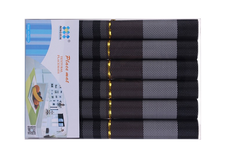 6 pieces of 30 * 45 cm PVC striped food pad western food sub - European heat insulation living home wholesale spot 6 pieces of 30 * 45 cm PVC striped food pad western food sub - European heat insulation living home wholesale spot