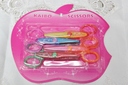 KAIBO brand KB6008-4PC Apple set crystal powder DIY lace hand scissors