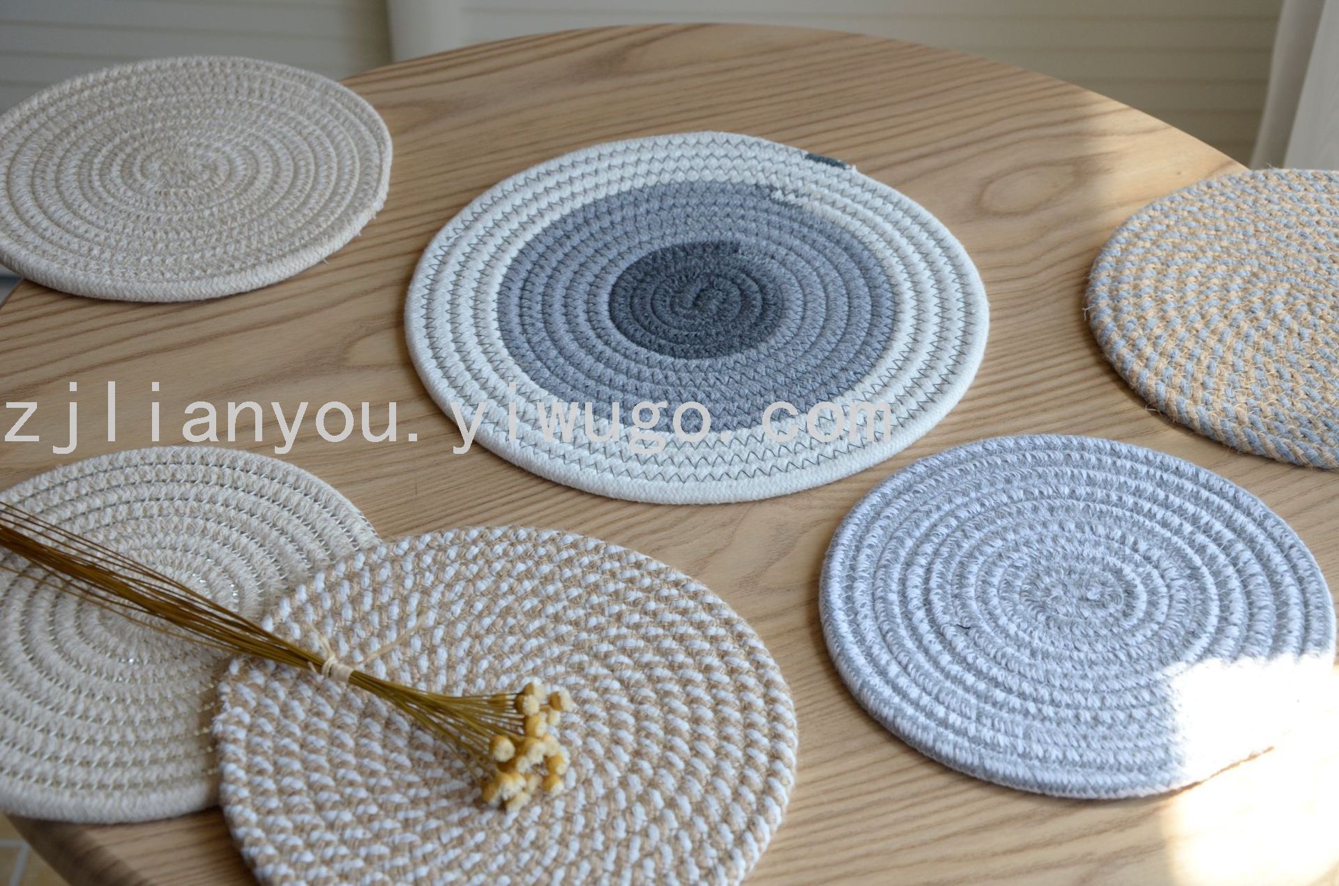 JapaneseCotton Thread Bowl Plate Potholder Thickening Heat Insulation Pad Nordic Simple Cotton and Linen Table Mat JapaneseCotton Thread Bowl Plate Potholder Thickening Heat Insulation Pad Nordic Simple Cotton and Linen Table Mat
