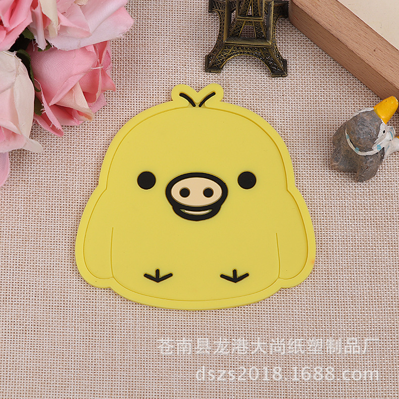 Creative Cute Cartoon Animal Silicone Cup Mat Heat Insulation Pad Thickened Soft Plastic Bowl Mat Placemat Cup Teacup Mat Creative Cute Cartoon Animal Silicone Cup Mat Heat Insulation Pad Thickened Soft Plastic Bowl Mat Placemat Cup Teacup Mat