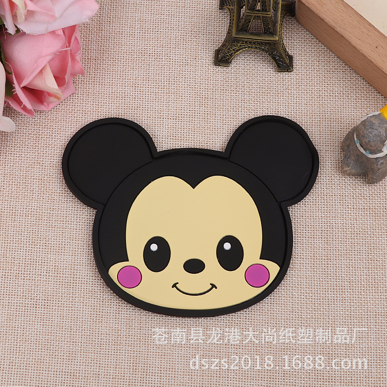 Creative Cute Cartoon Animal Silicone Cup Mat Heat Insulation Pad Thickened Soft Plastic Bowl Mat Placemat Cup Teacup Mat Creative Cute Cartoon Animal Silicone Cup Mat Heat Insulation Pad Thickened Soft Plastic Bowl Mat Placemat Cup Teacup Mat
